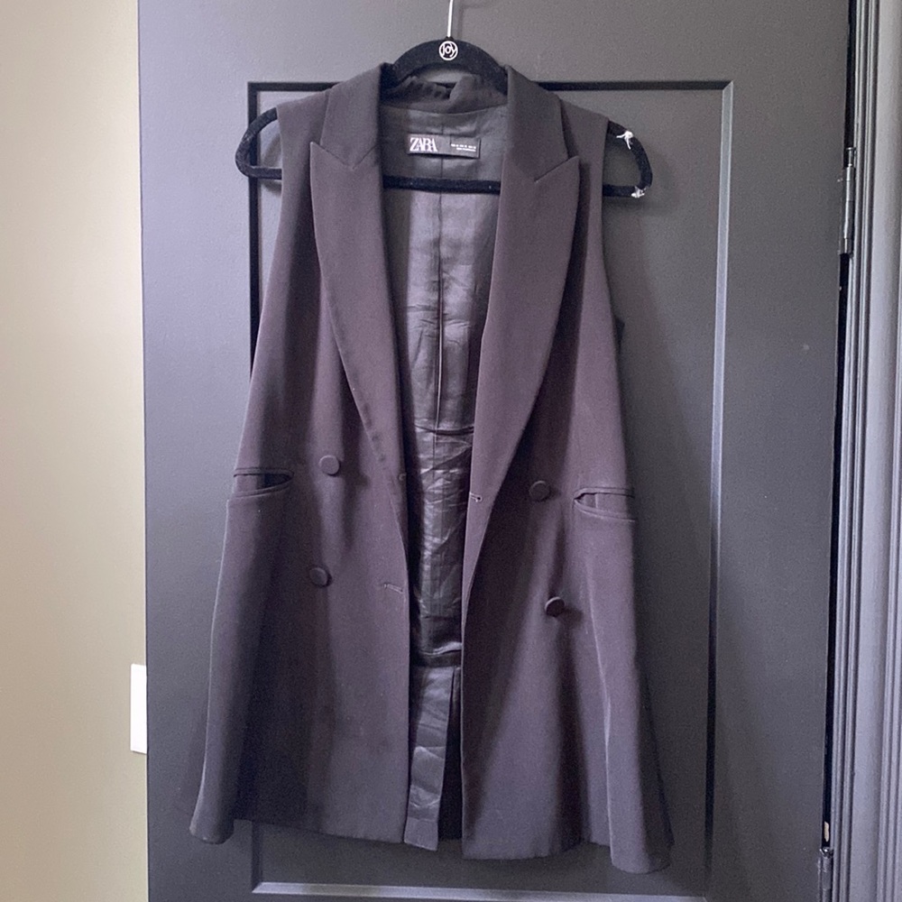 Black Blazer Vest